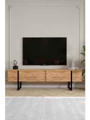 Aymobsan Serenity Metal Ayaklı Tv Ünitesi 180 cm - Beyaz