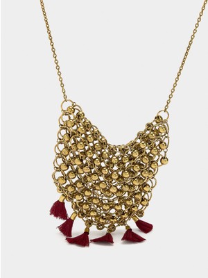 Parfois Kadın Mini Boncuklu ve Püskül Detaylı Çanta