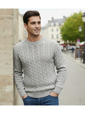 Jakc Ways Bisiklet Yaka Erkek Triko Kazak