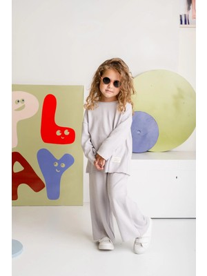 Zeyland Unisex Çocuk Yumoş Ikili Takım - Gri