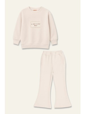 Zeyland Kız Çocuk Yumoş Ikili Takım - Krem