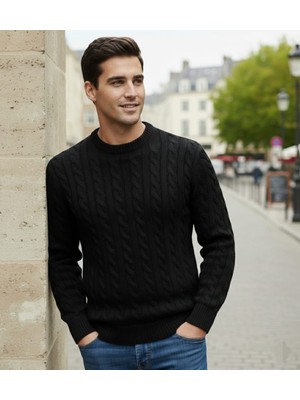 Jakc Ways Bisiklet Yaka Erkek Triko Kazak