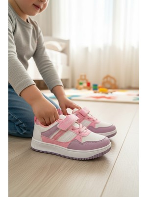 Enoch Çocuk Spor Ayakkabı Fileli Cırtlı ve Bağcıklı Ortopedik Model