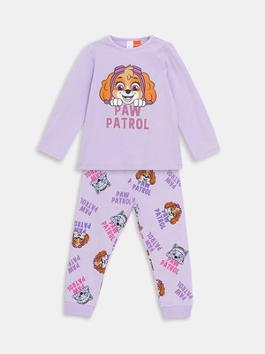 Lc Waikiki Yeni Sezon Bisiklet Yaka Paw Patrol Baskılı Kız Bebek Pijama Takım