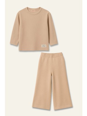 Zeyland Unisex Çocuk Yumoş Ikili Takım - Bej
