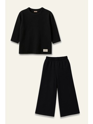 Zeyland Unisex Çocuk Yumoş Ikili Takım - Siyah