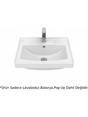 Creavit TF1555 Sera Etajerli Lavabo Beyaz 55CM