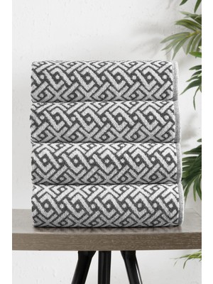 Modern 4'lü 50X90CM Havlu Seti El Yüz Havlusu Pamuk