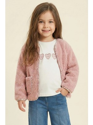 Mininio Kız Çocuk Ceketli 3'lü Takım - Pudra