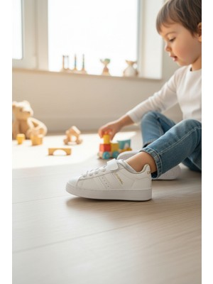Enoch Çocuk Ayakkabı Cırtlı Düz Tabanlı ve Kolay Giyim Tasarımı