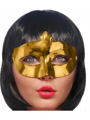 Altın Renk Ekstra Parlak Balo Maskesi
