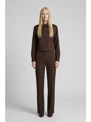 Rays 8412A Çıt Çıtlı Ceket Pantolon Takım Kahve