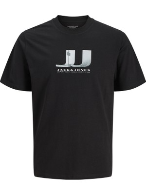 Jack & Jones Erkek Gögüs Logo Baskili Tisört- Dust