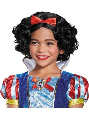 Pamuk Prenses Peruğu Kırmızı Fiyonklu