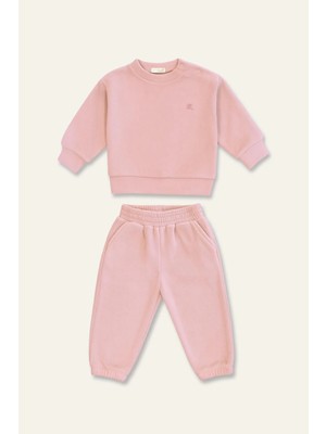 Mininio Unisex Çocuk Polar Ikili Takım - Pembe