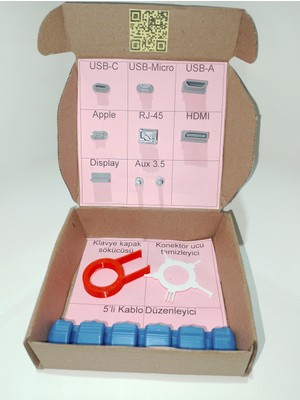 35derece Bilgisayar/telefon Toz Koruyucu Kapak VGA HDMI Jack USB RJ45