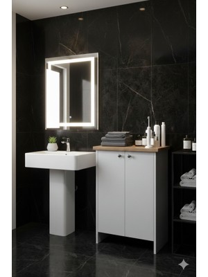 Kzy Mobilya Yiğit Dolap Banyo,havlu Dolabı