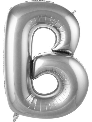 İKM Harf Folyo Balon 40 Inç Gümüş -B-