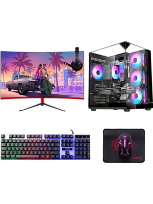 Turbox TX8900 I7 7700 16GB Ram 512GB SSD 4gb GTX1050 Ti 23.8 Inç Fhd Curved Oyuncu Oem Paket