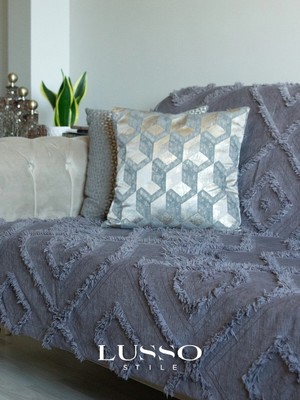 D'niss Home Iskandinav Füme Koltuk Örtüsü 180 x 240