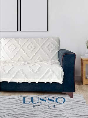 D'niss Home Iskandinav Koltuk Örtüsü Ekru 180 x 240