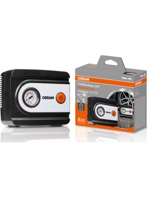 Osram Tyreinflate 611 Otomobil Lastik Hava Pompası - 12V Çakmaklık Girişli