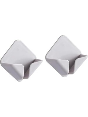 Renklimestore 10 Adet (5 Çift) Çok Amaçlı Kendinden Yapışkanlı Kablo, Fiş, Eşya Tutucu Organizatörü, Çivi Gerektirmeyen Duvar Montajı, Mutfak & Banyo Için Yapışkanlı Fiş Tutucu