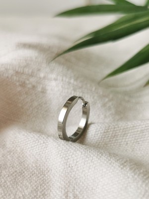 Halley Concept Çelik Halka Erkek Küpe Tek