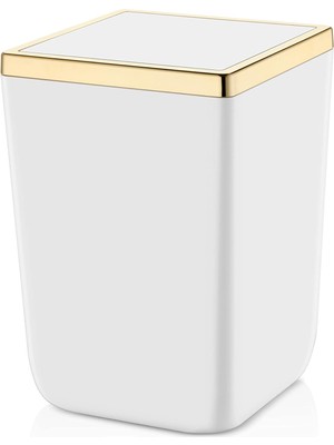 Renklimestore Çöp Kovası 6 Lt Beyaz Altın