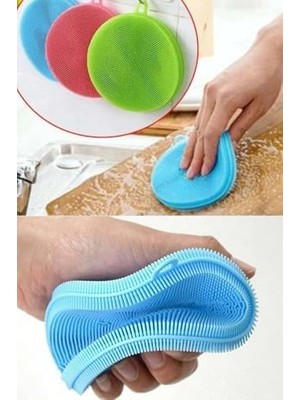 Renklimestore Çizilme Engelleyen Bulaşık Yıkama Pedi, Sihirli Tencere Tava Temizleme, Ikili Yıkama Fırça