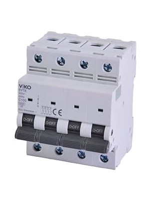 Renklimestore 6VTB-4C100 Otomatik Sigorta 6ka C Tipi 4 Kutup 100A