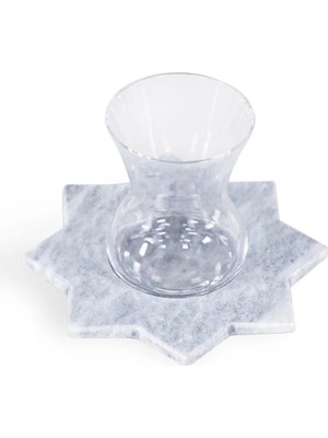 Har Selçuklu Yıldızı Çay Bardağı 2\'li Set Gri