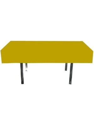 Renklimestore - Düz Altın Doğum Günü Masa Örtüsü 137 * 183