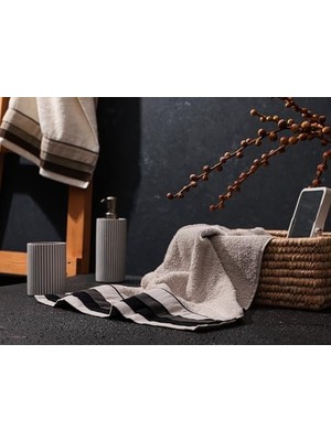 Renklimestore Sty Utica Bez Bordürlü Gri Havlu 50X90