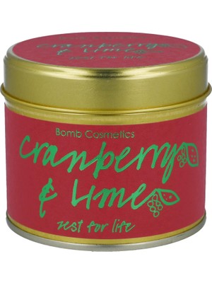 Renklimestore Bomb Cosmetics Cranberry & Lime Teneke Mum