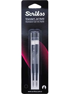 Renklimestore Jel Tükenmez Refil 2'li Blister Siyah