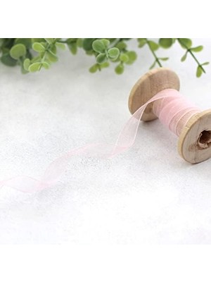 Renklimestore Organze Kurdele, 20 Metre Açık Pembe