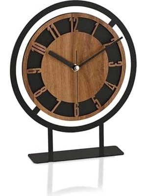 Renklimestore 22X27 cm Metal Sarkaçli Dekoratif Masa Üstü Saati