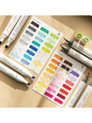 Renklimestore 48'li Çift Uçlu Alkol Bazlı Marker Kalem Seti – + Chisel