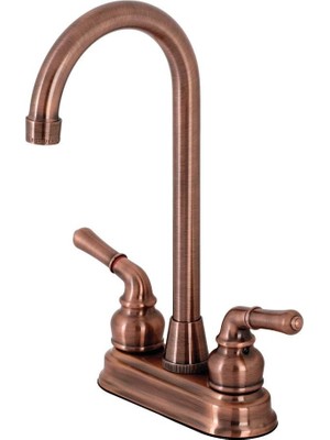 Renklimestore KB496 Magellan Bar Musluk, Antik Bakır, 2,75 x 2,75 x 2,13