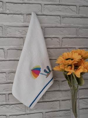 Baveno Home Pamuklu 40X70 cm Tekli Nakışlı Hediyelik El & Mutfak Havlusu Baveno