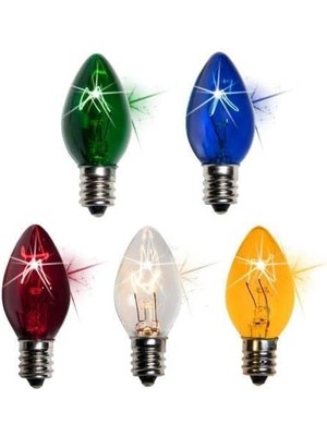 Renklimestore C7 10W Renkli Parfüm Ampul E14 (5 Adet)