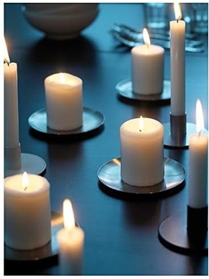 Renklimestore Hemsjö 4lü Blok Mum Seti Ucuz Beyaz Natürel 8 cm Skimmer Için Pö