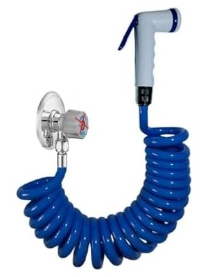 Renklimestore Spiral Taharet Matik Hortum Seti 250 cm (Mavi)