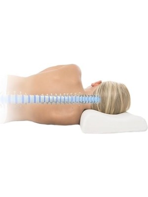 Renklimestore Visco Ortopedik Çocuk Boyun Yastığı Bebek Yastığı Hipoalerjenik Nefes Alabilir