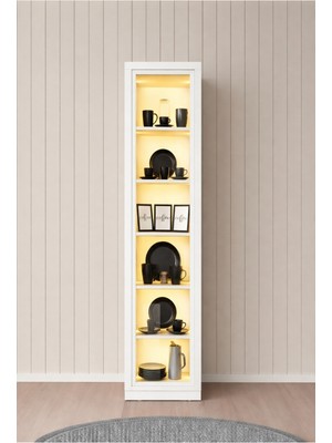 Setay Reflekte Bronz Camlı Ünite, Çok Amaçlı Dolap, Vitrin