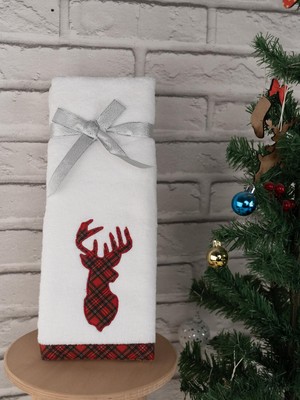 Baveno Home Pamuklu 2'li 40X70 cm Nakışlı Renkli Havlu Seti Baveno