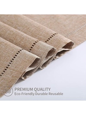 Renklimestore Masa Üstü Örtüsü, 32X180CM Dekoratif Keten Masa Örtüsü, Çiftlik Evi Tarzı, Günlük Kullanım Için Polyester Masa Örtüsü, Düğün ve Ev Dekorasyonu Için (Gri)
