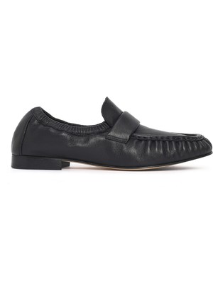Derimod Kadın Siyah Deri Maskülen Loafer 26PFD260218