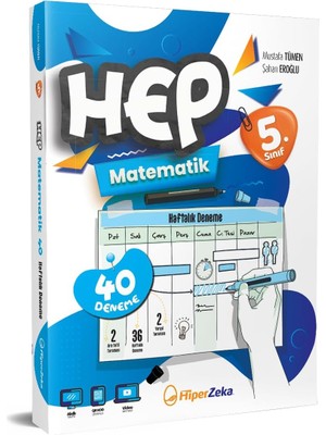 Renklimestore 2025 5. Sınıf Haftalık Hep Matematik 40 Deneme